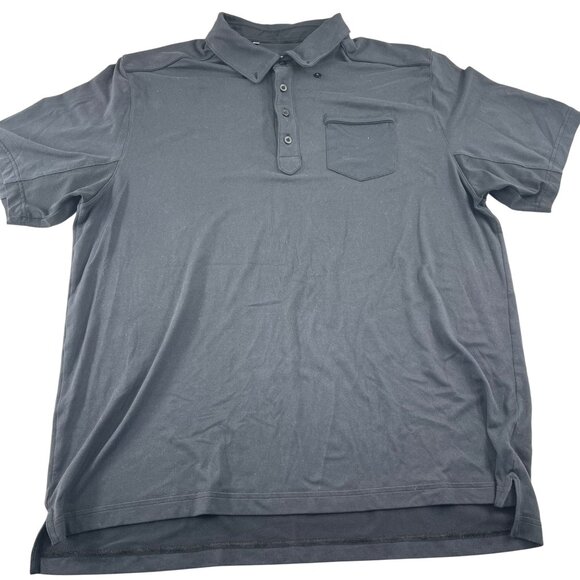 Under Armour‎ Mens HeatGear Polo Shirt 2XL Black Polyester - Picture 1 of 5